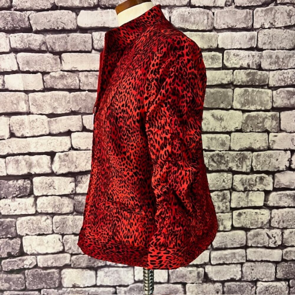 Patchington Red & Black Fully Lined 3/4 Sleeve Ja… - image 4